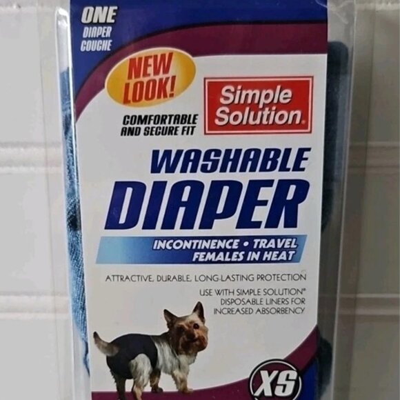 Simple Solution Washable Diapers, Extra Small (XS) BLUE JEAN NEW - Picture 3 of 3